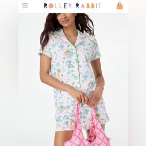 Roller Rabbit Pool Party Pajamas! Size Small!